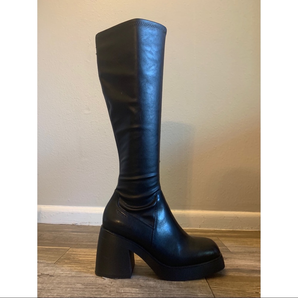 🚫SOLD🚫🖤 VAGABOND BROOKE CHUNKY PLATFORM KNEE HIGH SQUARE TOE BOOTS 🖤